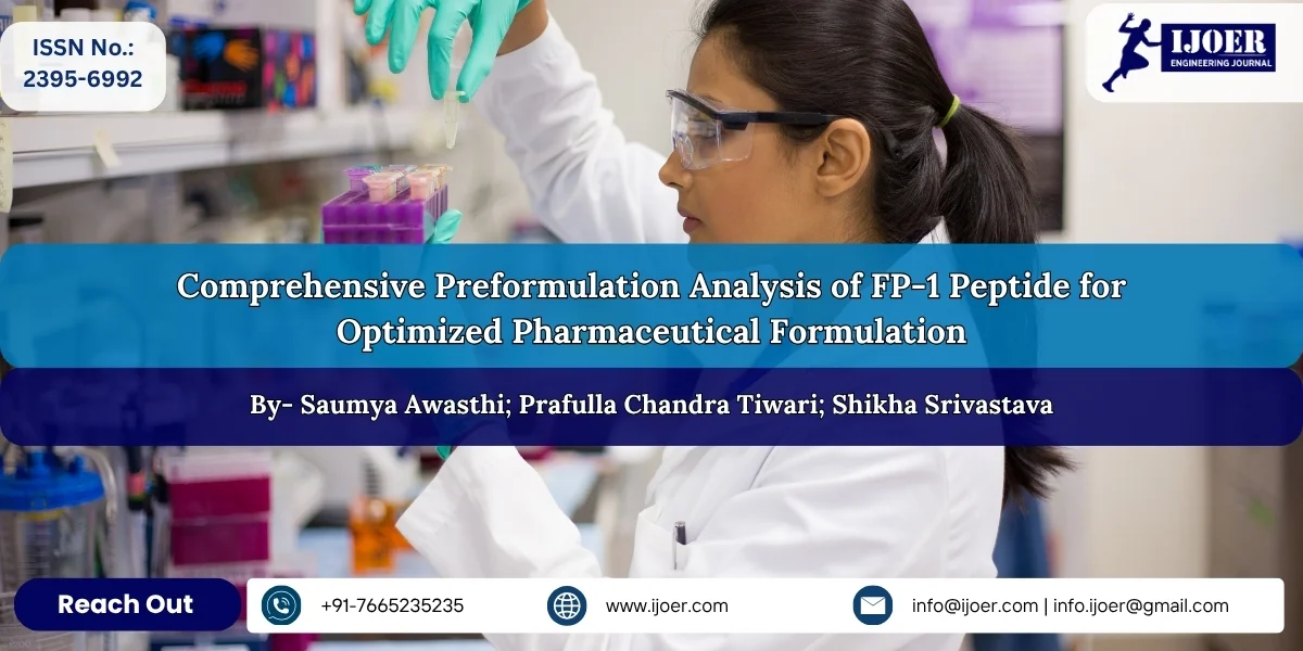 Comprehensive Preformulation Analysis of FP-1 Peptide for Optimized Pharmaceutical Formulation