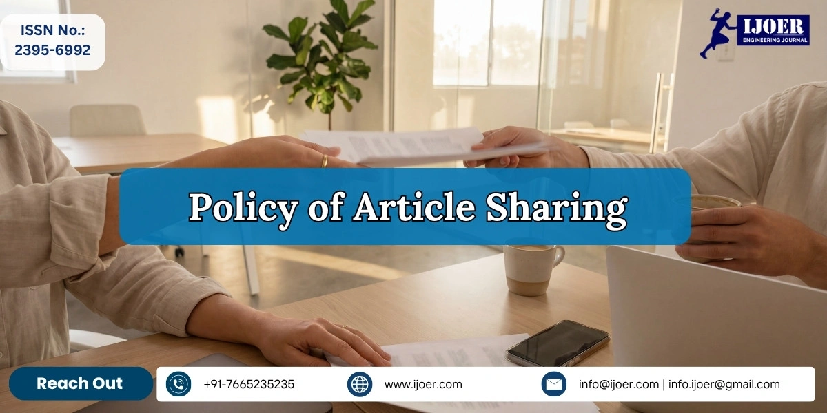 Article Sharing Policy for IJOER Engineering Journal