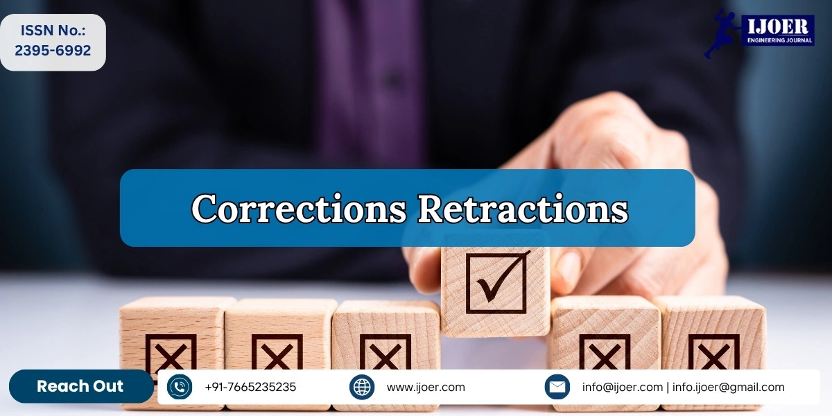 Corrections and Retractions Policy for IJOER Engineering Journal