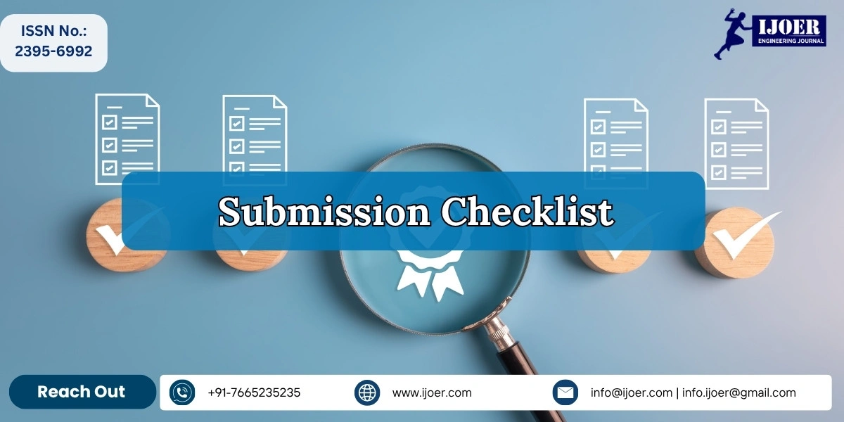 Submission Checklist for IJOER - Pre-submission requirements for authors
